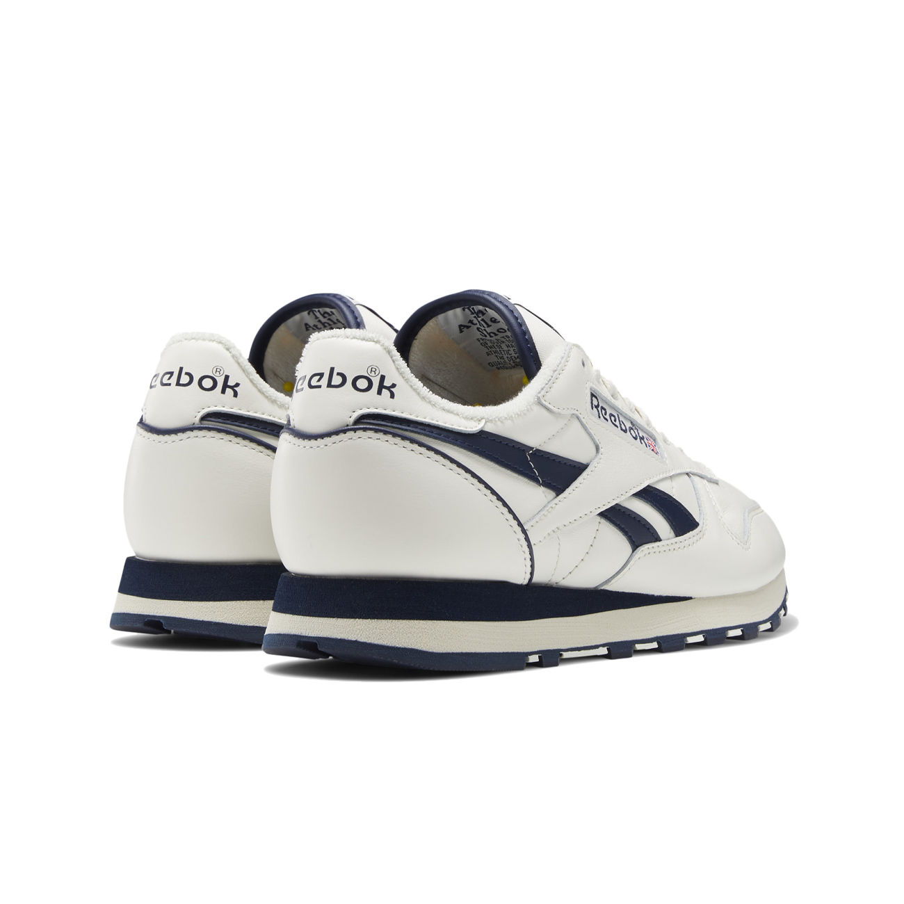CLASSIC LEATHER VINTAGE SNEAKERS Man Chalk Vector Navy Alabaster | Mascheroni Store
