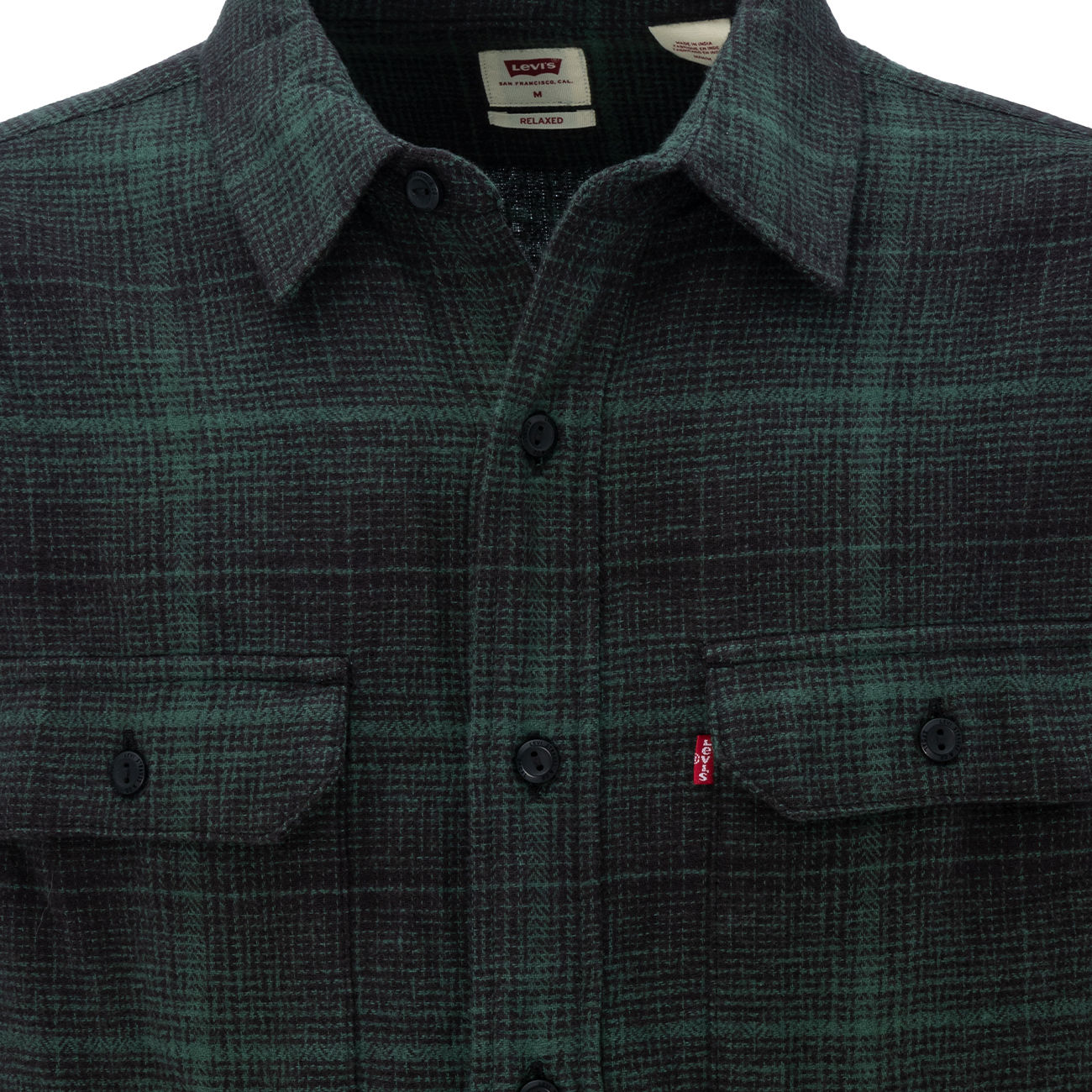 Shirts  Cyrillus Mens Classic Fit Check Flannel Shirt Green — Chico Spans