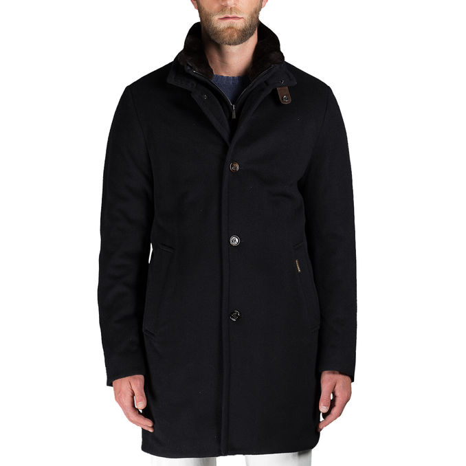 COAT BOND-FUR-Man Navy