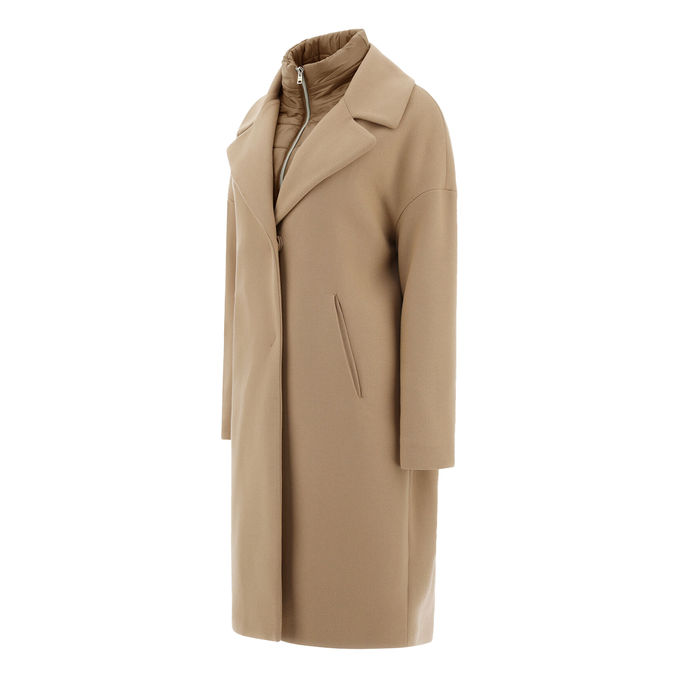 COAT ECOWOOL Woman Sand