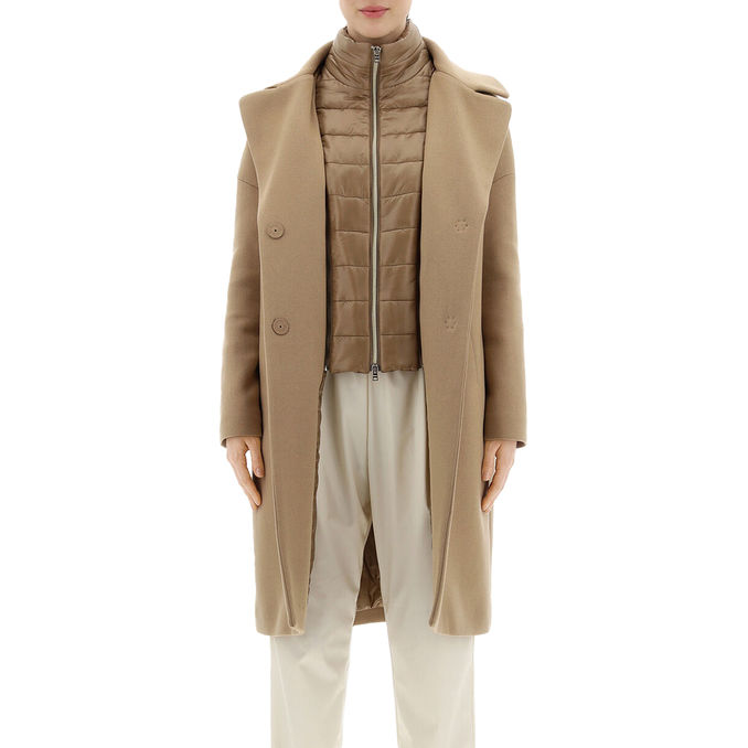 COAT ECOWOOL Woman Sand