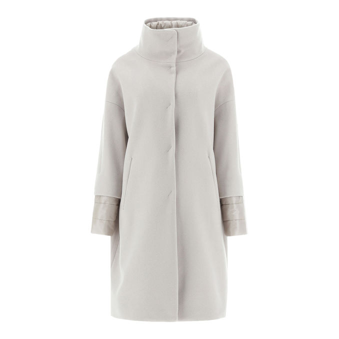 COAT LUXURY WOOL Woman Light Beige