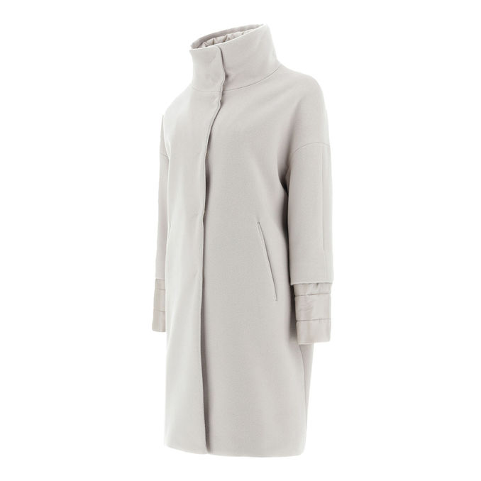 COAT LUXURY WOOL Woman Light Beige