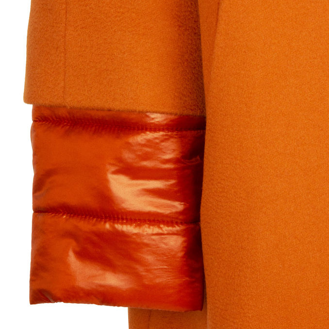COAT LUXURY WOOL Woman Orange