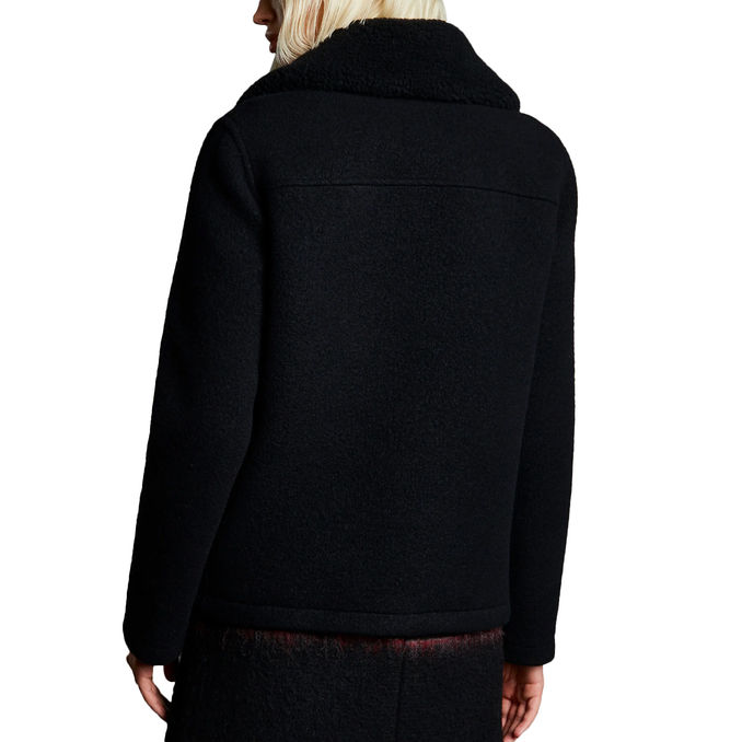 COAT MINI 3 HOOKS Woman Black 