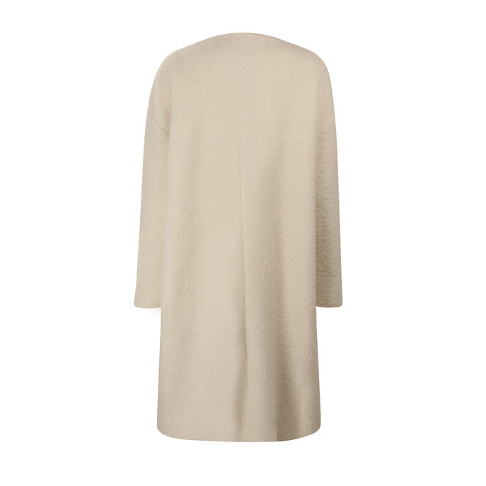 COAT MORINA Woman White Silk