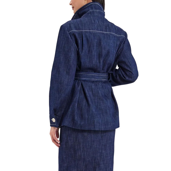 COAT PIKOT Woman Blue Jeans