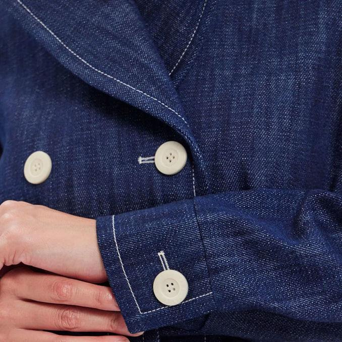 COAT PIKOT Woman Blue Jeans