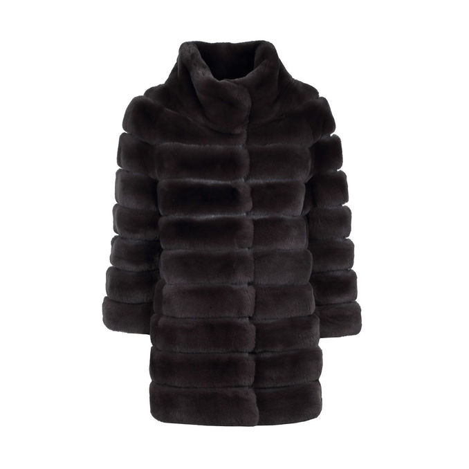 COAT WITH HIGH COLLAR