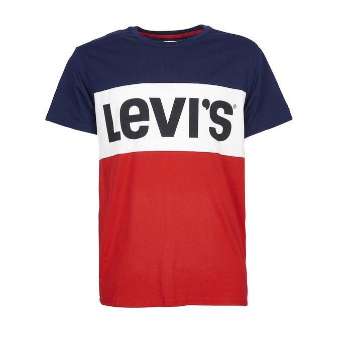levis color block shirt