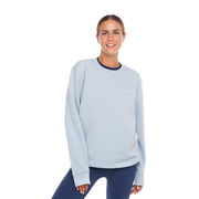 COLUMBIA SWEATSHIRT WITH EMBROIDERY Woman Celeste COLUMBIA SWEATSHIRT WITH EMBROIDERY Woman Celeste