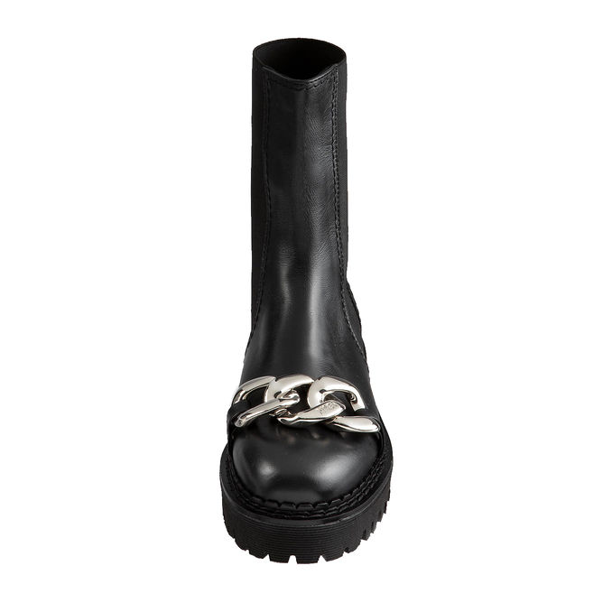 COMBAT BOOTS WITH CHAIN Woman Black
