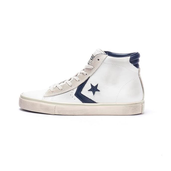 converse pro leather vulc ox white blue royal