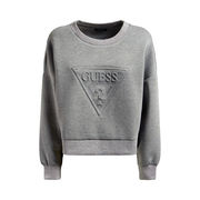 CORINA CROP SWEATSHIRT WITH LOGO AND LUREX PROFILES Woman Medium Charcoal Grey CORINA CROP SWEATSHIRT WITH LOGO AND LUREX PROFILES Woman Medium Charcoal Grey