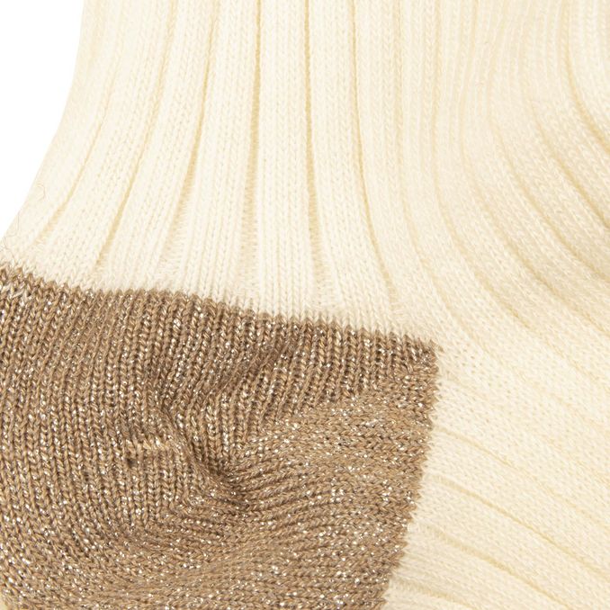 COSTA STOCKINGS WITH LUREX AND CASHMERE Woman Ivory