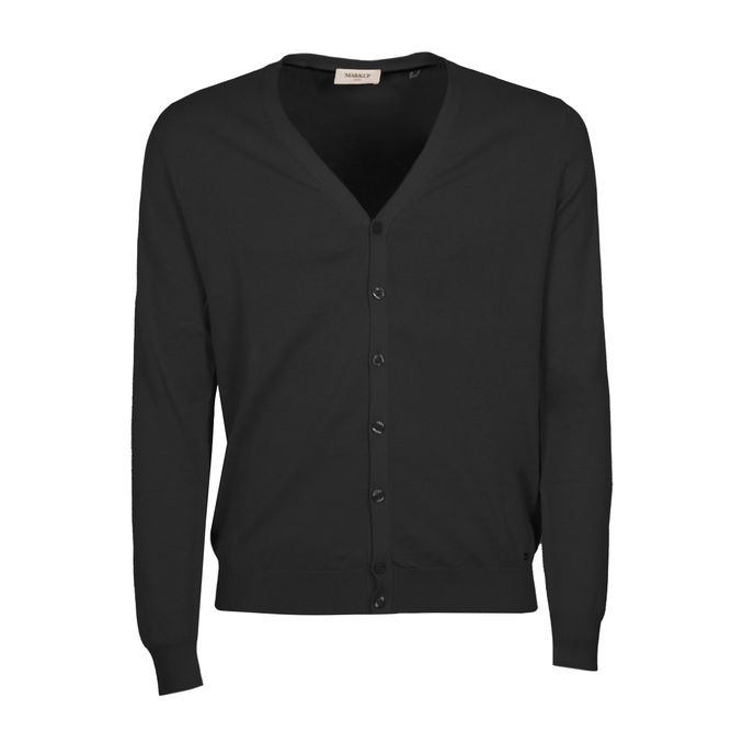COTTON CARDIGAN Man Black