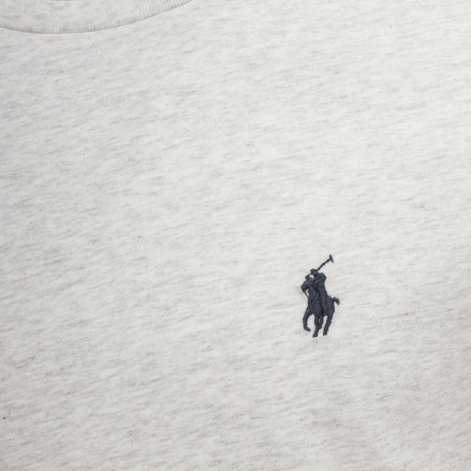 COTTON CREW NECK T-SHIRT WITH LOGO Man Cream