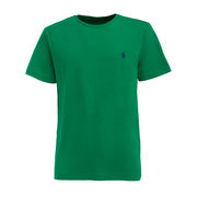 COTTON CREW NECK T-SHIRT WITH LOGO Man Green COTTON CREW NECK T-SHIRT WITH LOGO Man Green