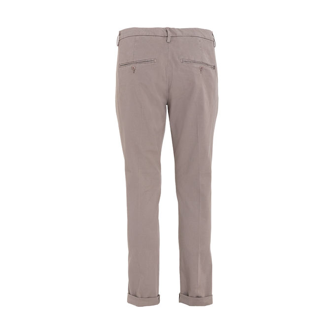 COTTON GAUBERT TROUSERS Man Tortora