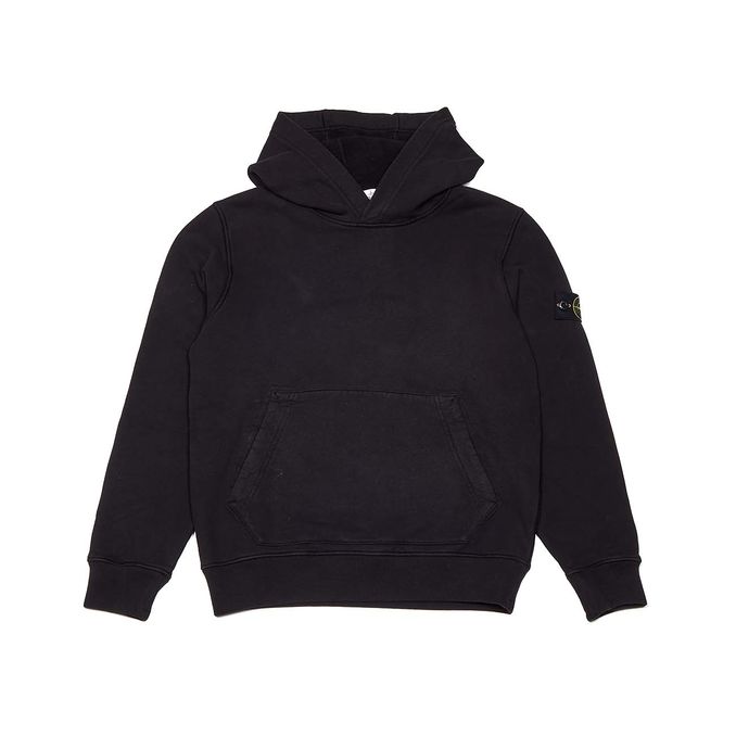 COTTON HOODIE WITH KANGAROO POCKET Kids Black