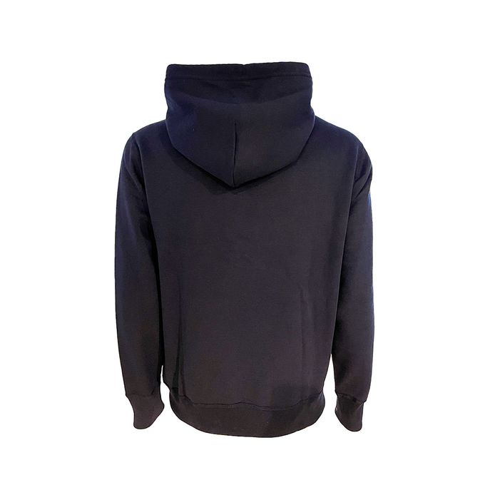 COTTON HOODIE WITH KANGAROO POCKET Man Blue