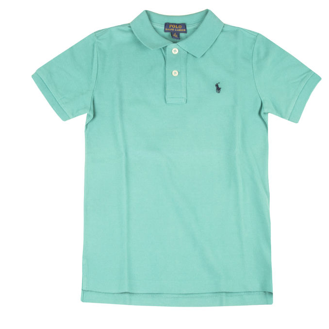 COTTON POLO Kid Turquoise