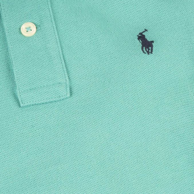 COTTON POLO Kid Turquoise