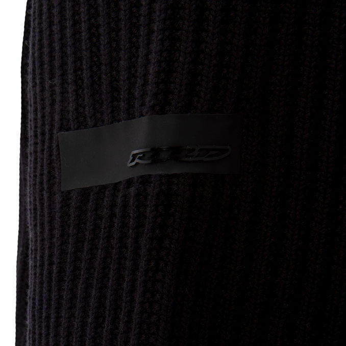 COTTON RIBBED TURTLENECK Man Black