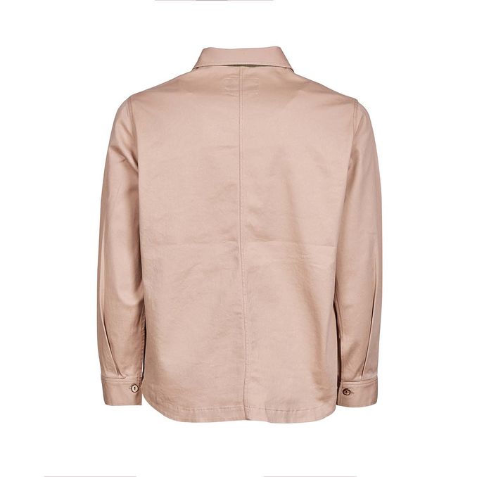 COTTON SHIRT JACKET Man Taupe