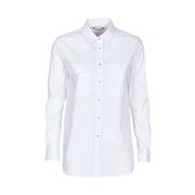 COTTON SHIRT WITH POCKETS Woman White COTTON SHIRT WITH POCKETS Woman White