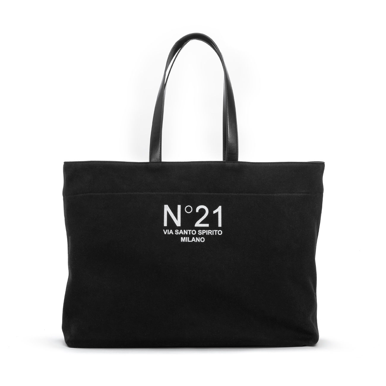 N°21 COTTON SHOPPING BAG Woman Black