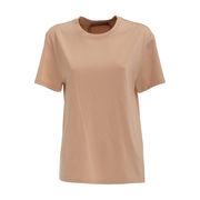 COTTON T-SHIRT WITH LOGO ON THE BACK COLLAB. N21 Woman Pink COTTON T-SHIRT WITH LOGO ON THE BACK COLLAB. N21 Woman Pink