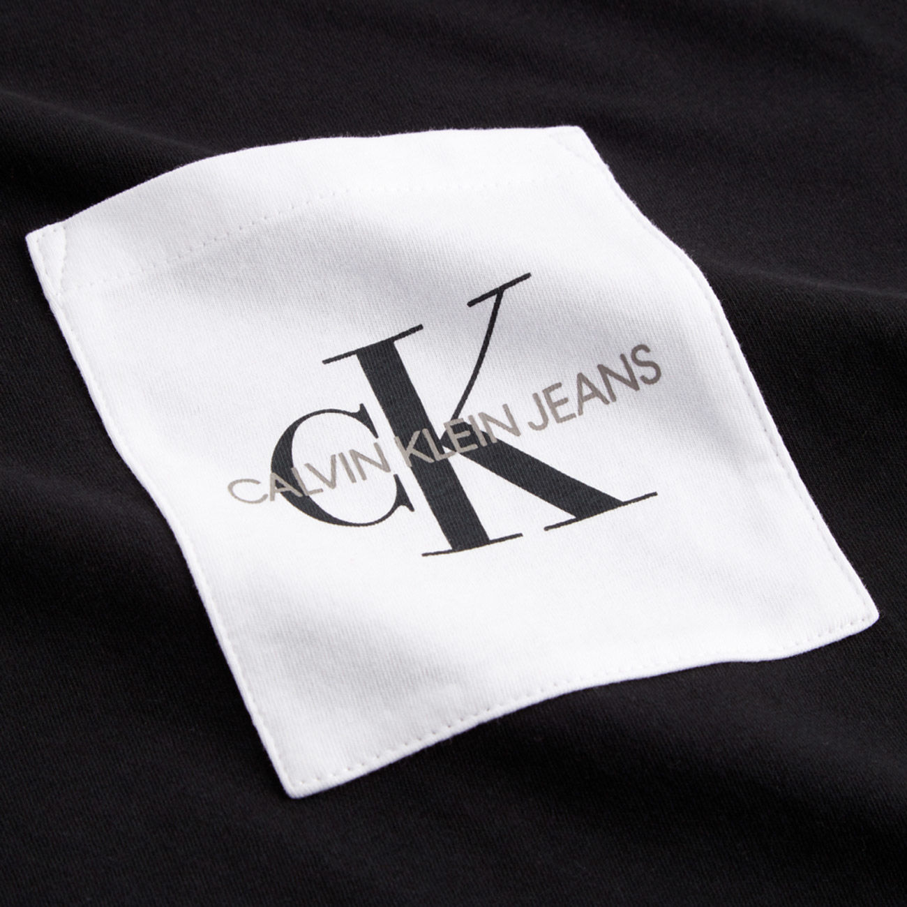Calvin Klein Jeans Slim-Fit Black Logo T-Shirt