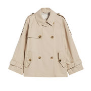 COTTON TRENCH COAT Woman Rich Beige COTTON TRENCH COAT Woman Rich Beige