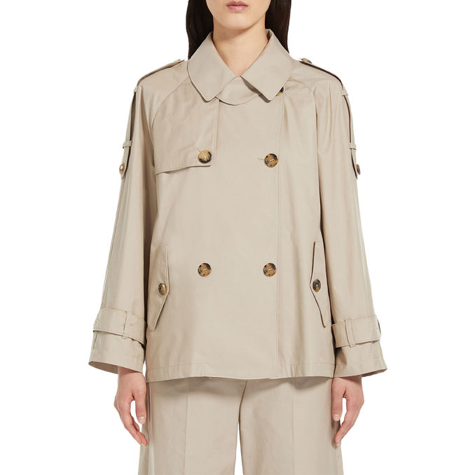 COTTON TRENCH COAT Woman Rich Beige