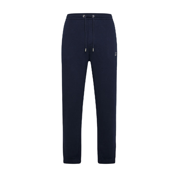 COTTON TROUSERS Man Blue Navy