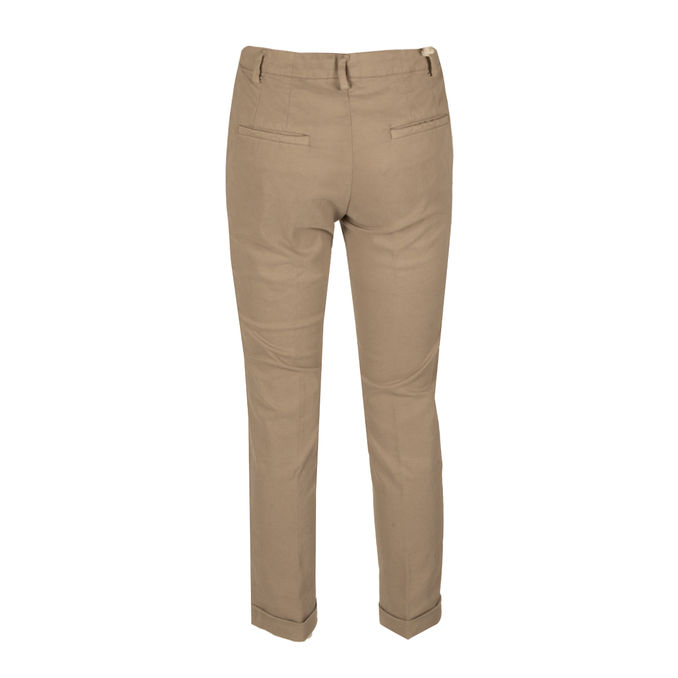 COTTON TROUSERS Woman Taupe