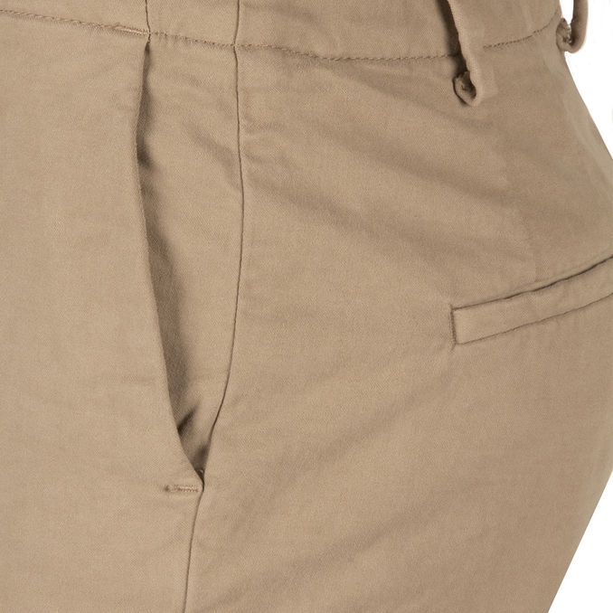 COTTON TROUSERS Woman Taupe