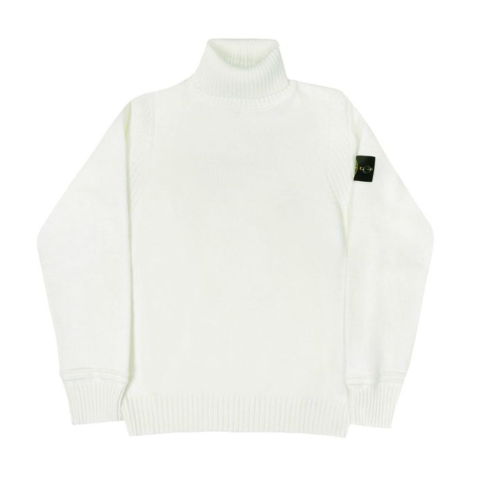 COTTON TURTLE NECK JUMPER Kids White