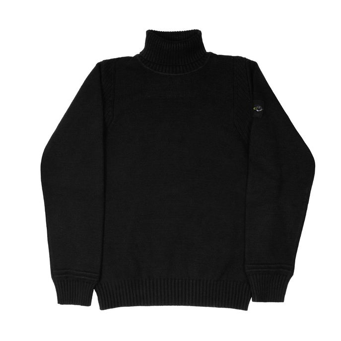 COTTON TURTLE NECK PULL JUMPER Kids Black