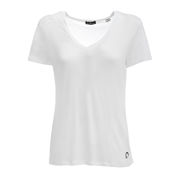 COTTON V-NECK T-SHIRT Woman White COTTON V-NECK T-SHIRT Woman White