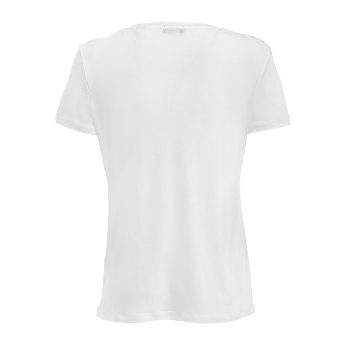 COTTON V-NECK T-SHIRT Woman White