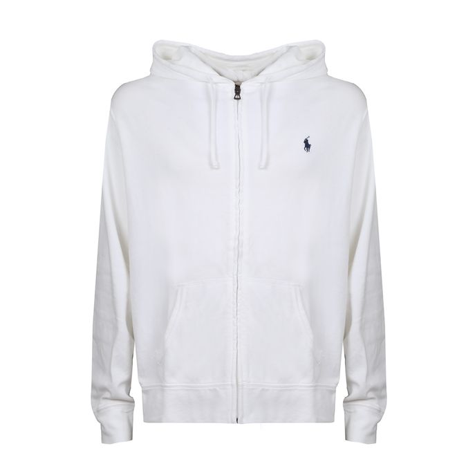 POLO RALPH LAUREN COTTON SWEATSHIRT Man White | Mascheroni Moda