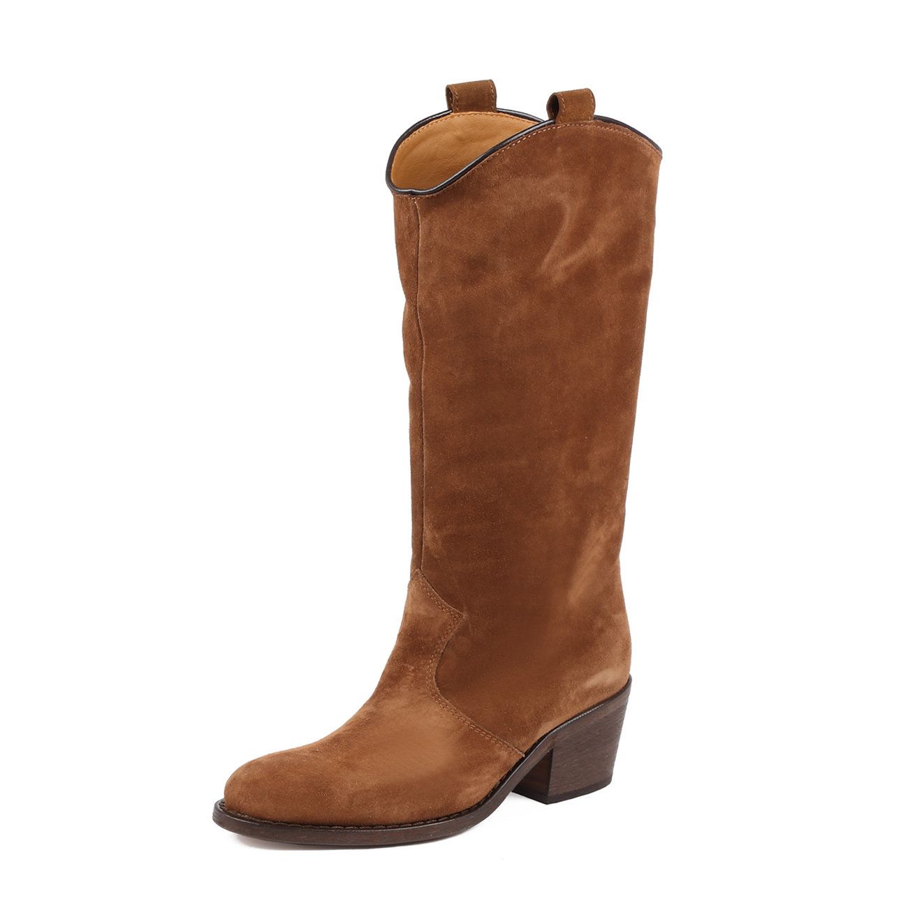 brown suede cowboy boots women