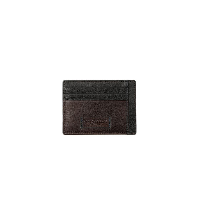 CREDIT CARD HOLDER RAG COLLECTION Unisex Dark Brown