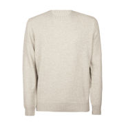 CREW NECK CASHMERE SWEATER Man Stucco CREW NECK CASHMERE SWEATER Man Stucco