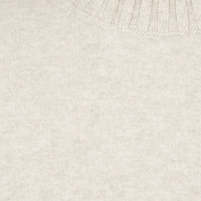 CREW NECK CASHMERE SWEATER Man Stucco