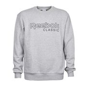 CREW-NECK CLASSIC SWEATSHIRT WITH EMBROIDERED LOGO Man Gray Black CREW-NECK CLASSIC SWEATSHIRT WITH EMBROIDERED LOGO Man Gray Black