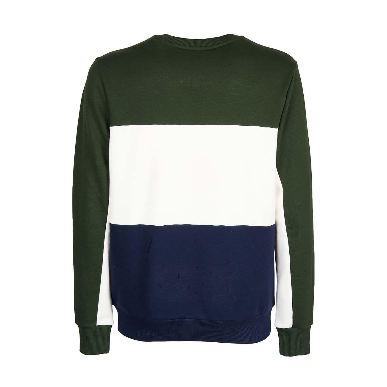 blue colorblock sweater