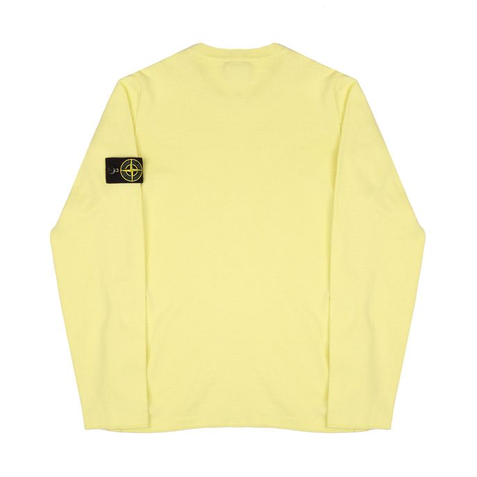 CREW NECK COTTON JUMPER Kids Lemon